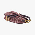 Saddle Burgundy jacquard × leather 05-RU-0119サドル ワインレッド ジャガード×レザー 05-RU-0119
