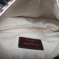 Saddle Burgundy jacquard × leather 05-RU-0119サドル ワインレッド ジャガード×レザー 05-RU-0119