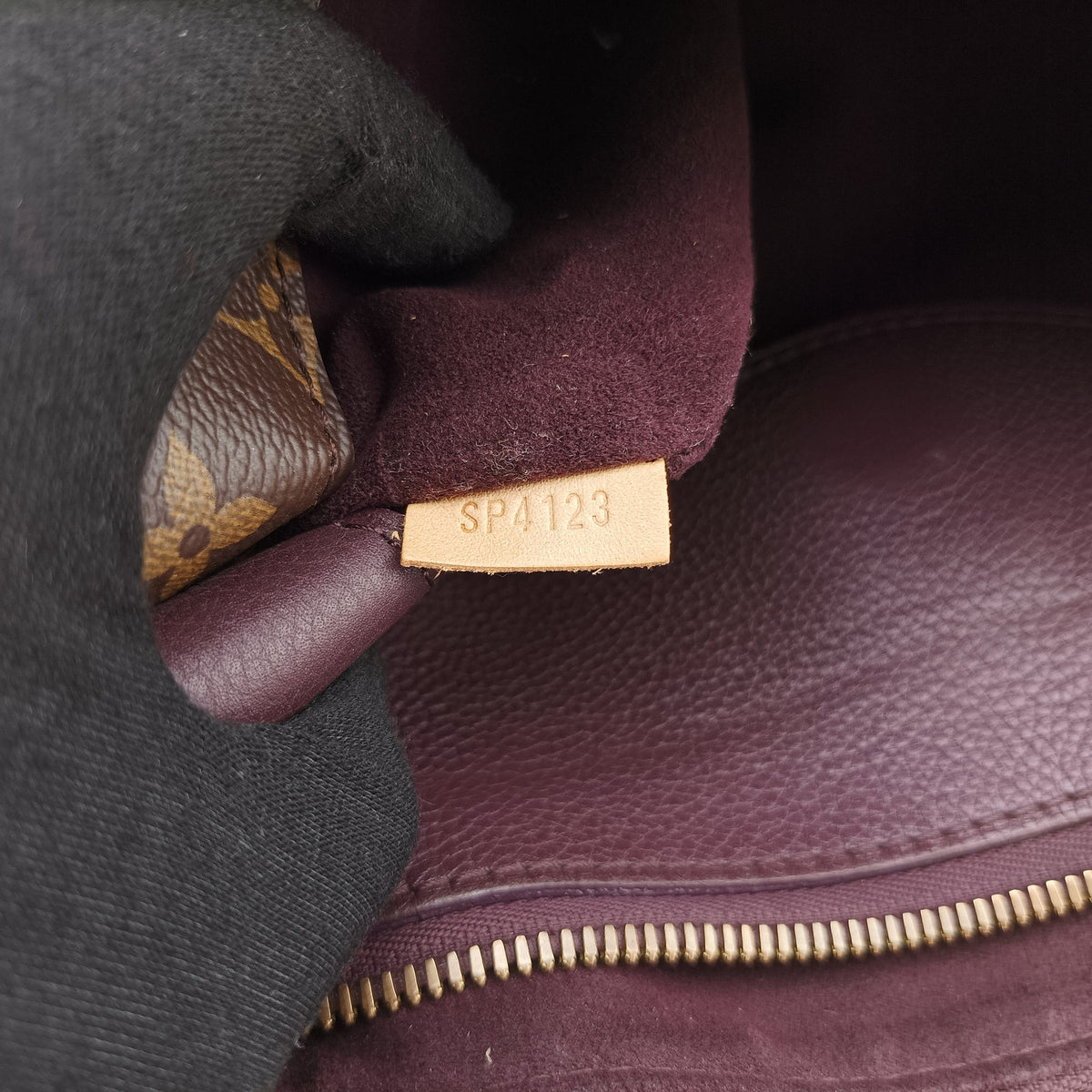 PALLAS brown×purple Monogram Canvas×calf leather M40908 SP4123パラス モノグラム/ブラウン×パープル モノグラムキャンバス×カーフレザー M40908 SP4123