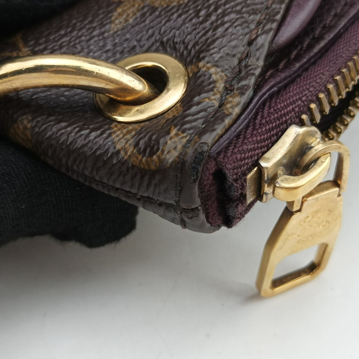 PALLAS brown×purple Monogram Canvas×calf leather M40908 SP4123パラス モノグラム/ブラウン×パープル モノグラムキャンバス×カーフレザー M40908 SP4123