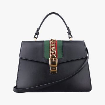 Sylvie Black Leather 431665 C019861202シルヴィ ブラック レザー 431665 C019861202