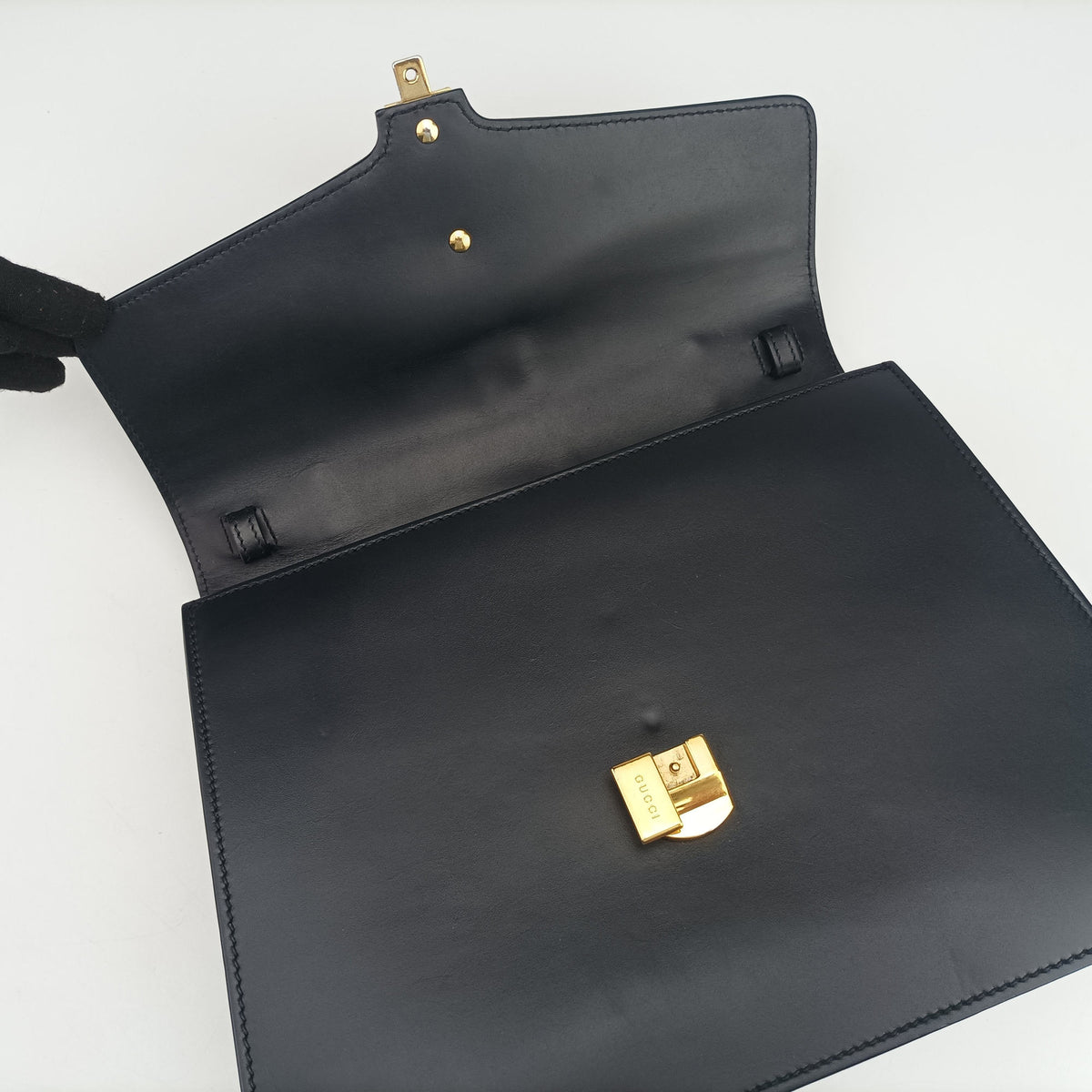 Sylvie Black Leather 431665 C019861202シルヴィ ブラック レザー 431665 C019861202