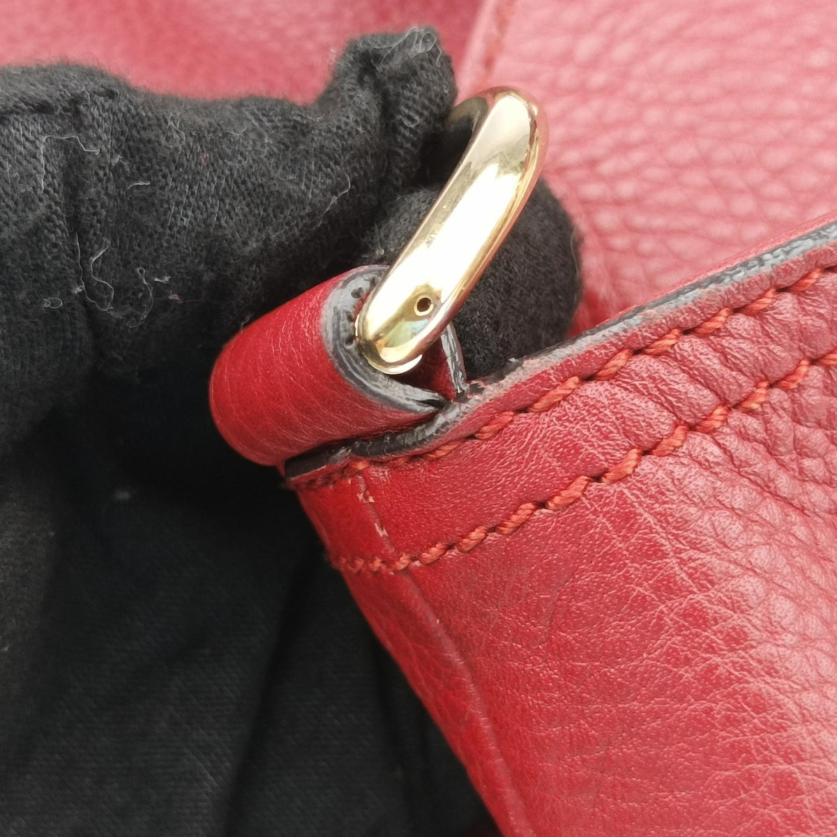 Bamboo Shopper Tote Red Leather 323663 G015221230バンブー ショッパー トート レッド レザー 323663 G015221230