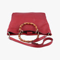Bamboo Shopper Tote Red Leather 323663 G015221230バンブー ショッパー トート レッド レザー 323663 G015221230
