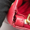 Galleria Red SAFFIANO Leather BN1844 7 8ガレリア レッド サフィアーノレザー BN1844 7 8