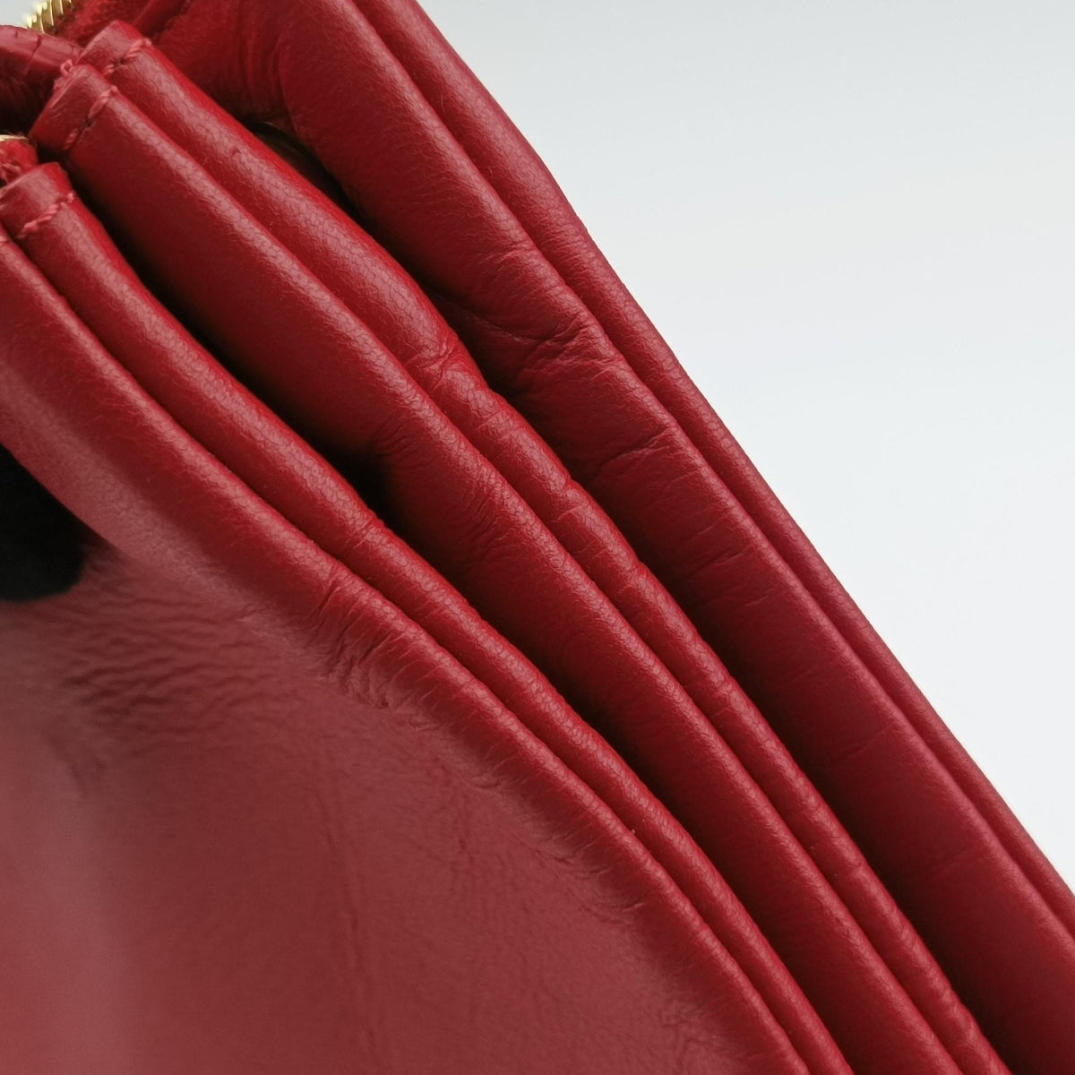 TRIO Red lambskin S-GA-4177トリオ レッド ラムスキン S-GA-4177
