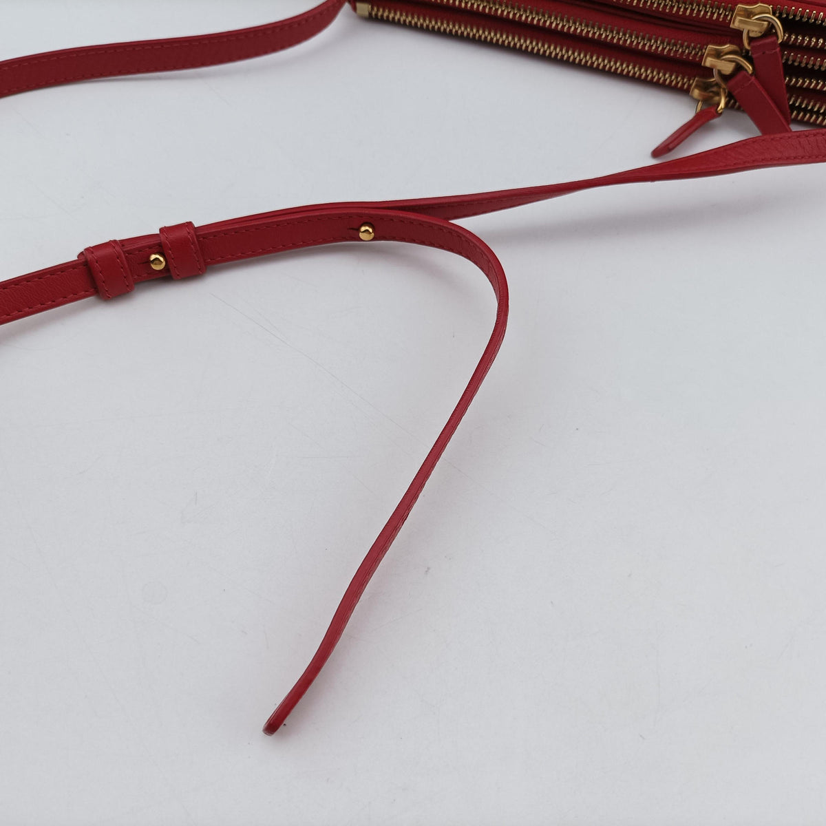 TRIO Red lambskin S-GA-4177トリオ レッド ラムスキン S-GA-4177