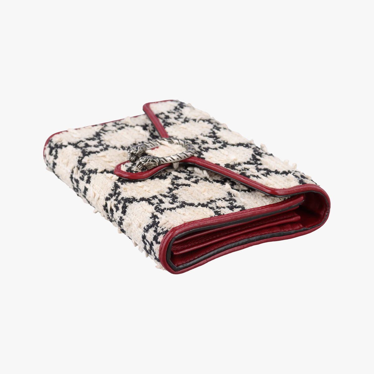 Dionysus Ivory × Red × Black Tweed×Leather 401231 ディオニュソス アイボリー × レッド × ブラック ツイード×レザー 401231