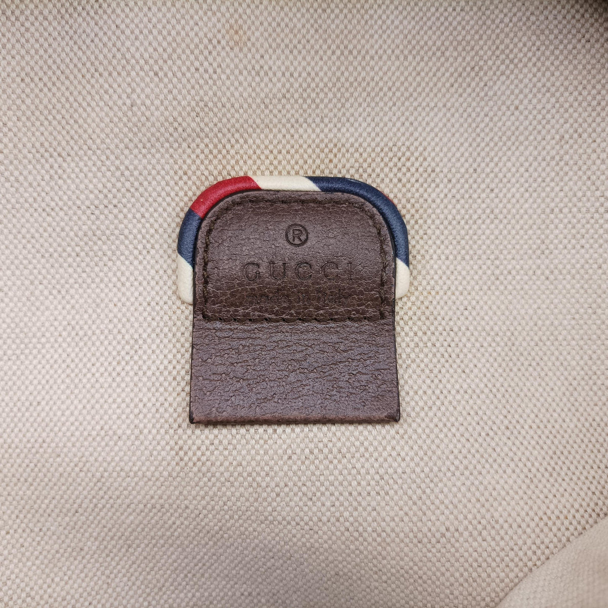 GG Supreme Courrier Brown PVC coated canvas 529711 B026612158GGスプリーム クーリエ UFOワッペン ブラウン PVCコーティングキャンバス 529711 B026612158