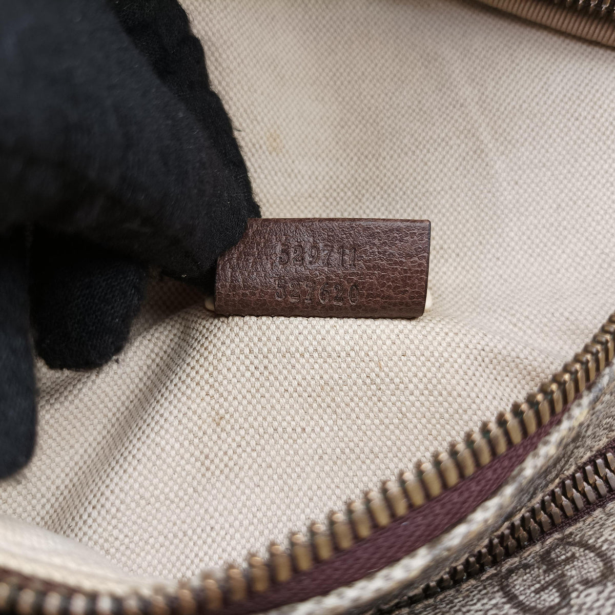 GG Supreme Courrier Brown PVC coated canvas 529711 B026612158GGスプリーム クーリエ UFOワッペン ブラウン PVCコーティングキャンバス 529711 B026612158
