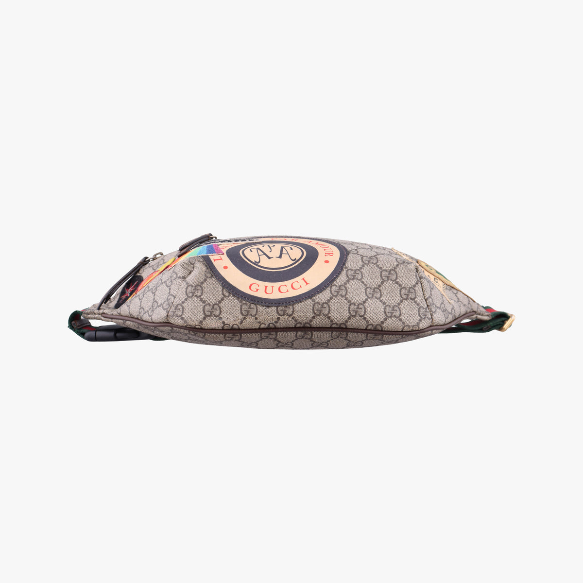 GG Supreme Courrier Brown PVC coated canvas 529711 B026612158GGスプリーム クーリエ UFOワッペン ブラウン PVCコーティングキャンバス 529711 B026612158