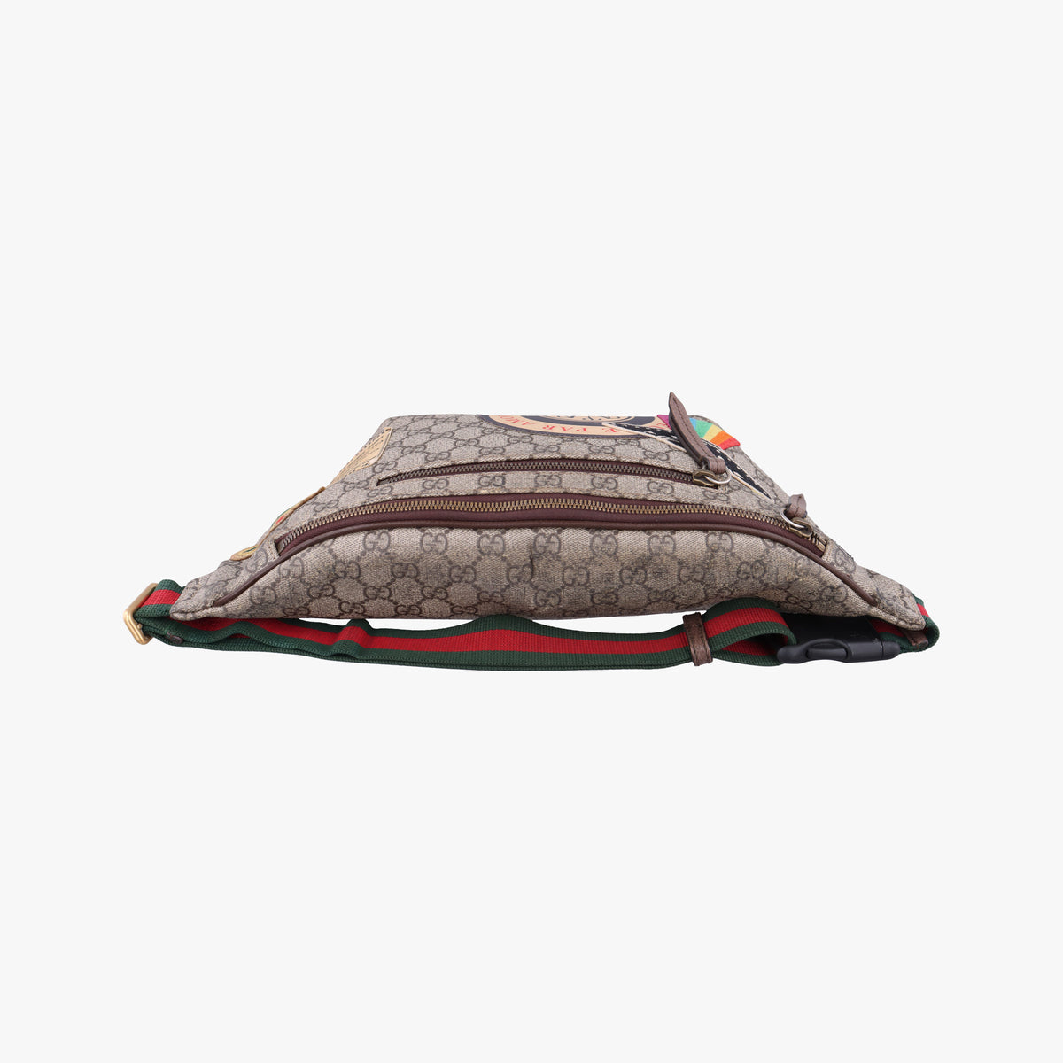 GG Supreme Courrier Brown PVC coated canvas 529711 B026612158GGスプリーム クーリエ UFOワッペン ブラウン PVCコーティングキャンバス 529711 B026612158