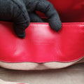Roma Intrecciato Red lambskin B07424966Uローマ イントレチャート レッド ラムスキン B07424966U