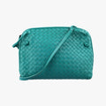 NODINI Intrecciato Green lambskin B05234791Aノディーニ イントレチャート グリーン ラムスキン B05234791A