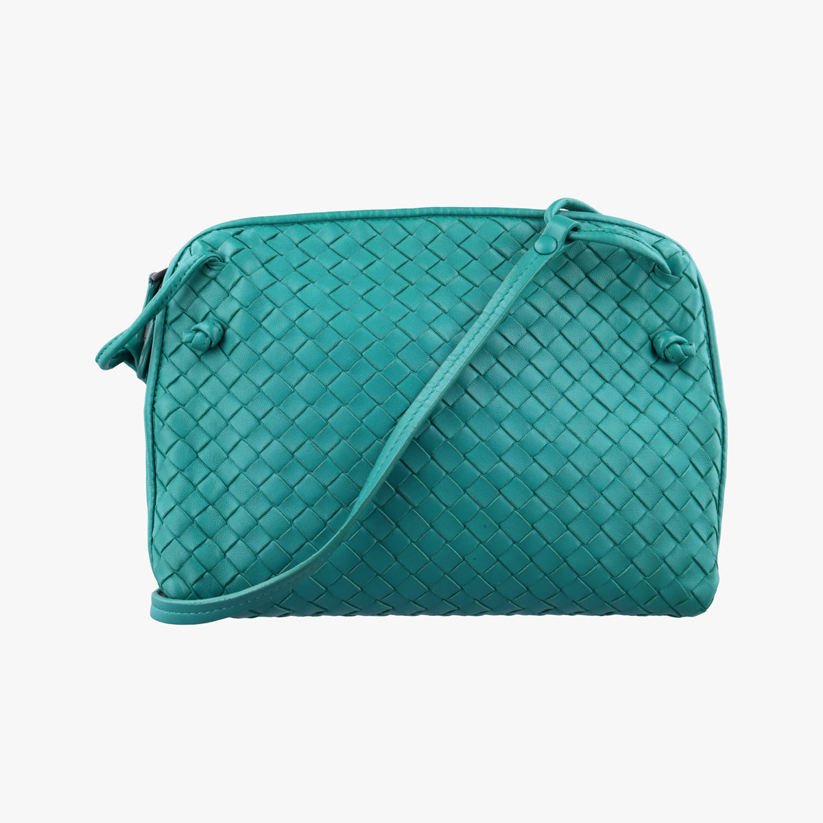 NODINI Intrecciato Green lambskin B05234791Aノディーニ イントレチャート グリーン ラムスキン B05234791A