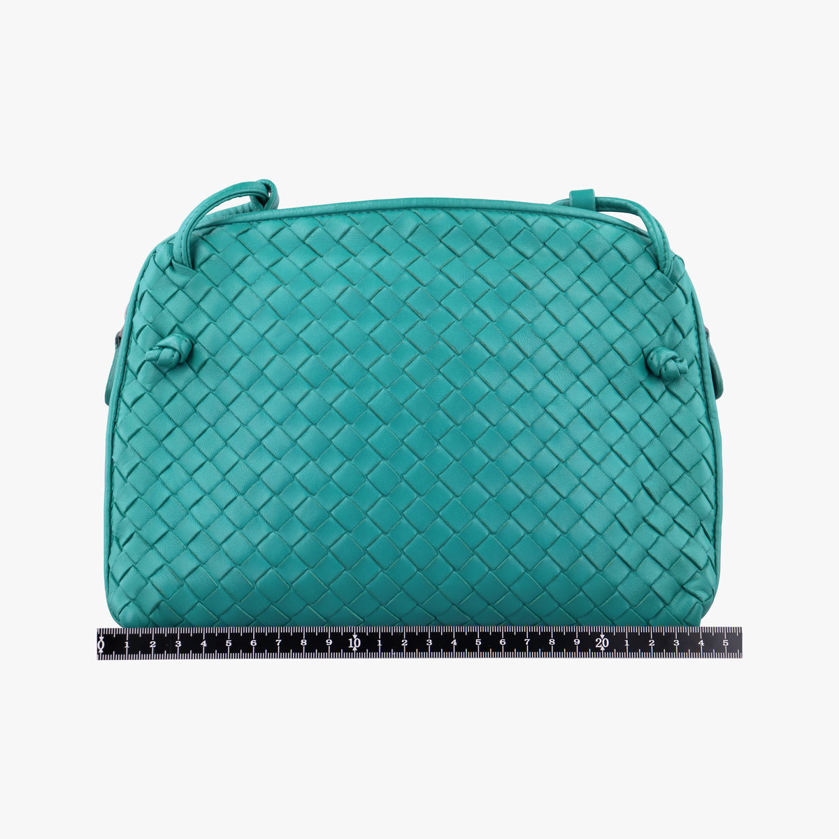 NODINI Intrecciato Green lambskin B05234791Aノディーニ イントレチャート グリーン ラムスキン B05234791A