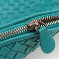 NODINI Intrecciato Green lambskin B05234791Aノディーニ イントレチャート グリーン ラムスキン B05234791A