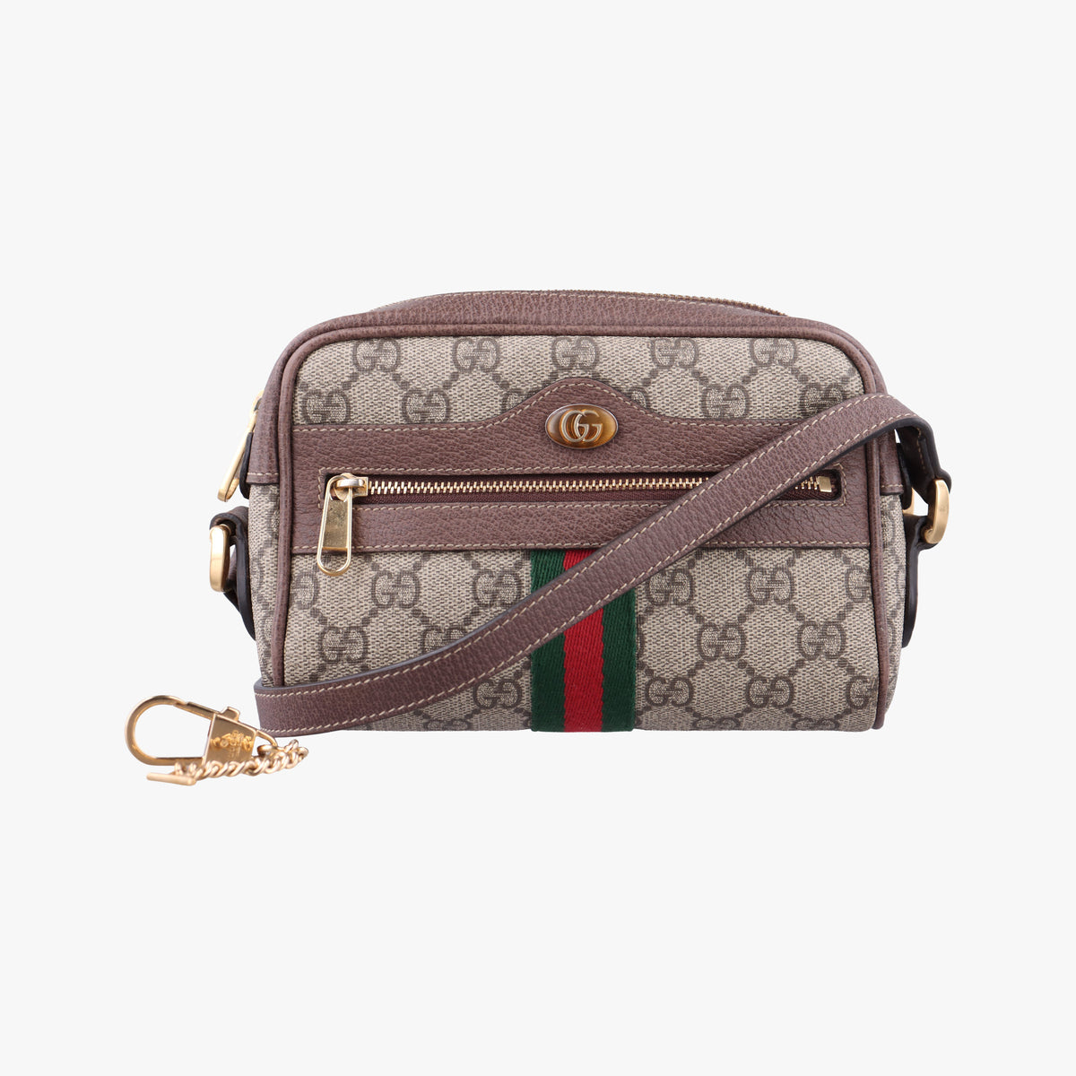 OPHIDIA Brown×red×green PVC coated canvas 517350 オフィディア ブラウン×レッド×グリーン PVCコーティングキャンバス 517350