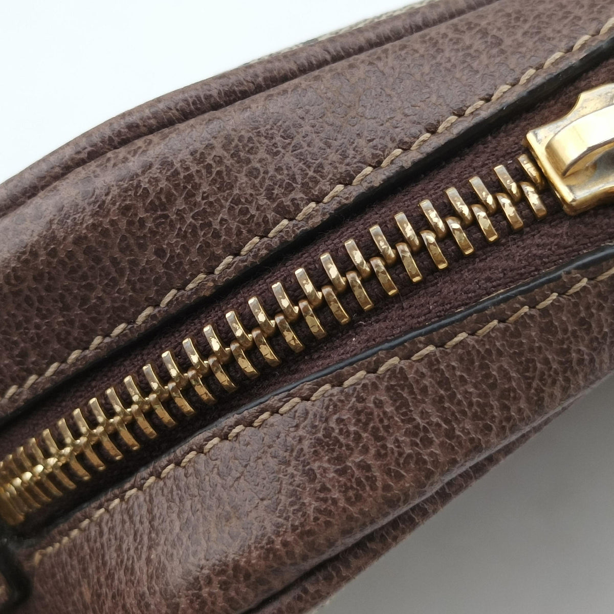 OPHIDIA Brown×red×green PVC coated canvas 517350 オフィディア ブラウン×レッド×グリーン PVCコーティングキャンバス 517350