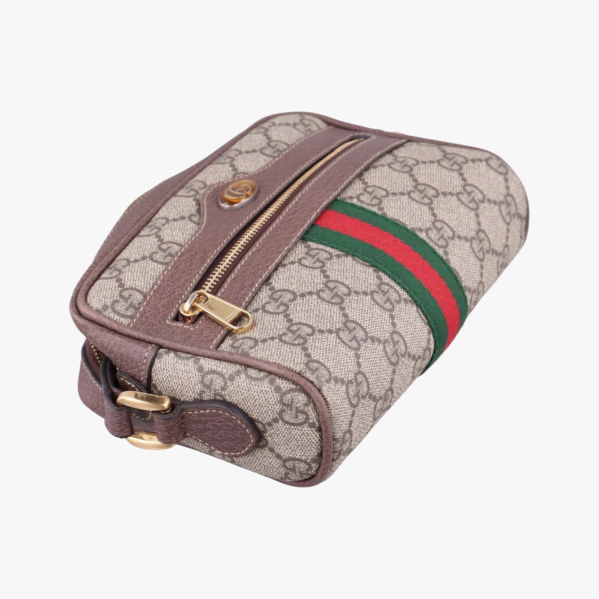 OPHIDIA Brown×red×green PVC coated canvas 517350 オフィディア ブラウン×レッド×グリーン PVCコーティングキャンバス 517350
