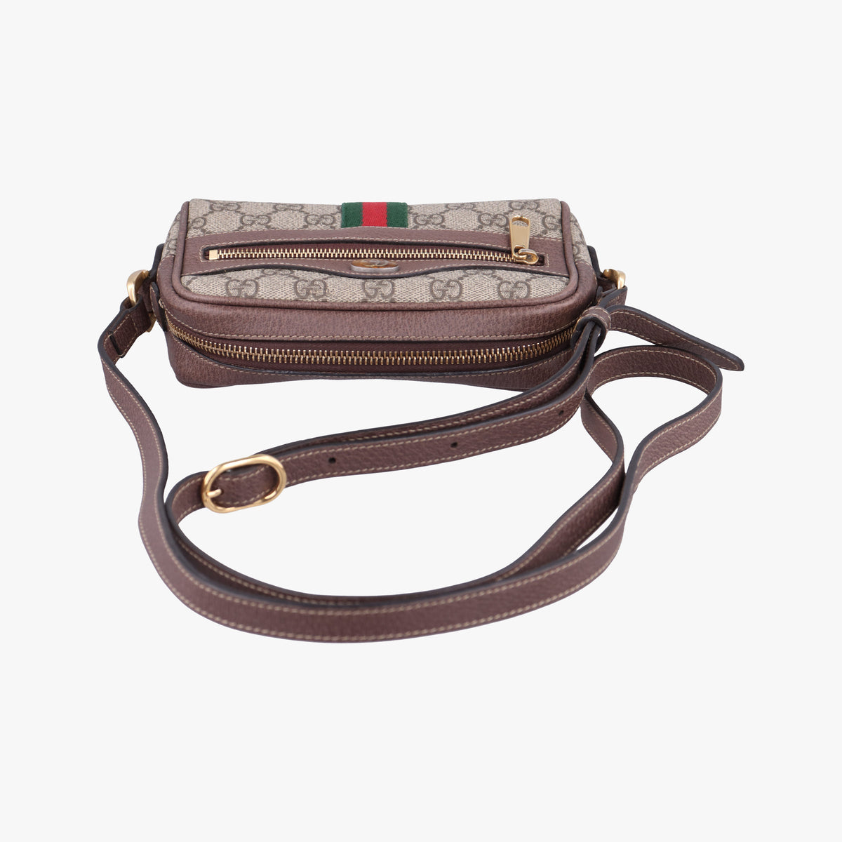 OPHIDIA Brown×red×green PVC coated canvas 517350 オフィディア ブラウン×レッド×グリーン PVCコーティングキャンバス 517350
