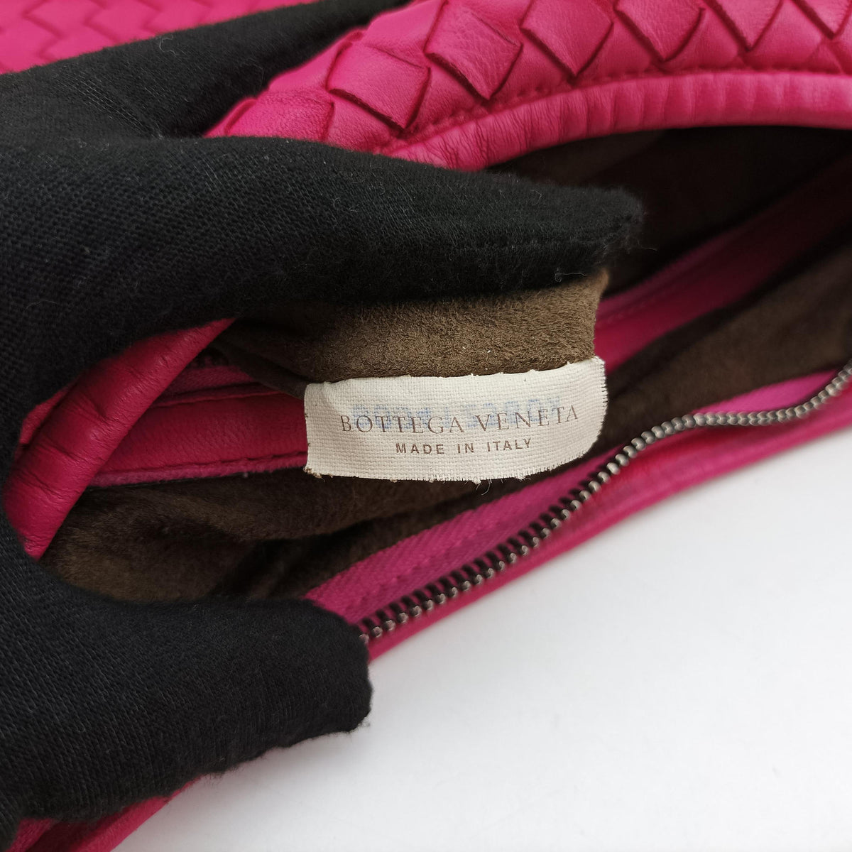 Intrecciato Rose lambskin B00412380Xイントレチャート ローズ レッド ラムスキン B00412380X
