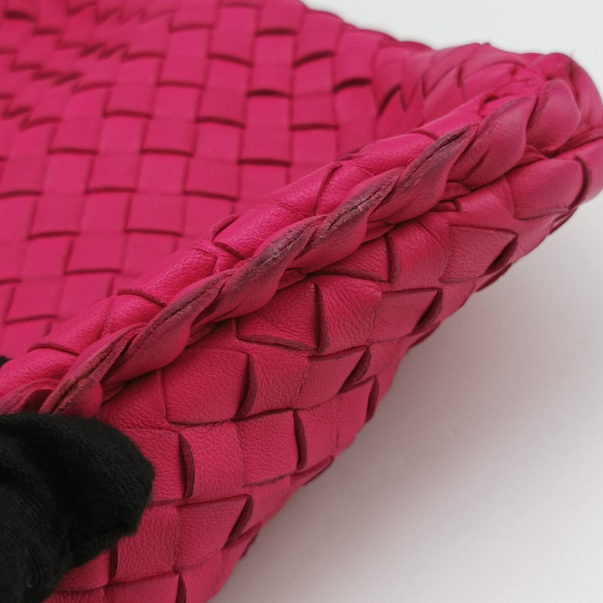 Intrecciato Rose lambskin B00412380Xイントレチャート ローズ レッド ラムスキン B00412380X