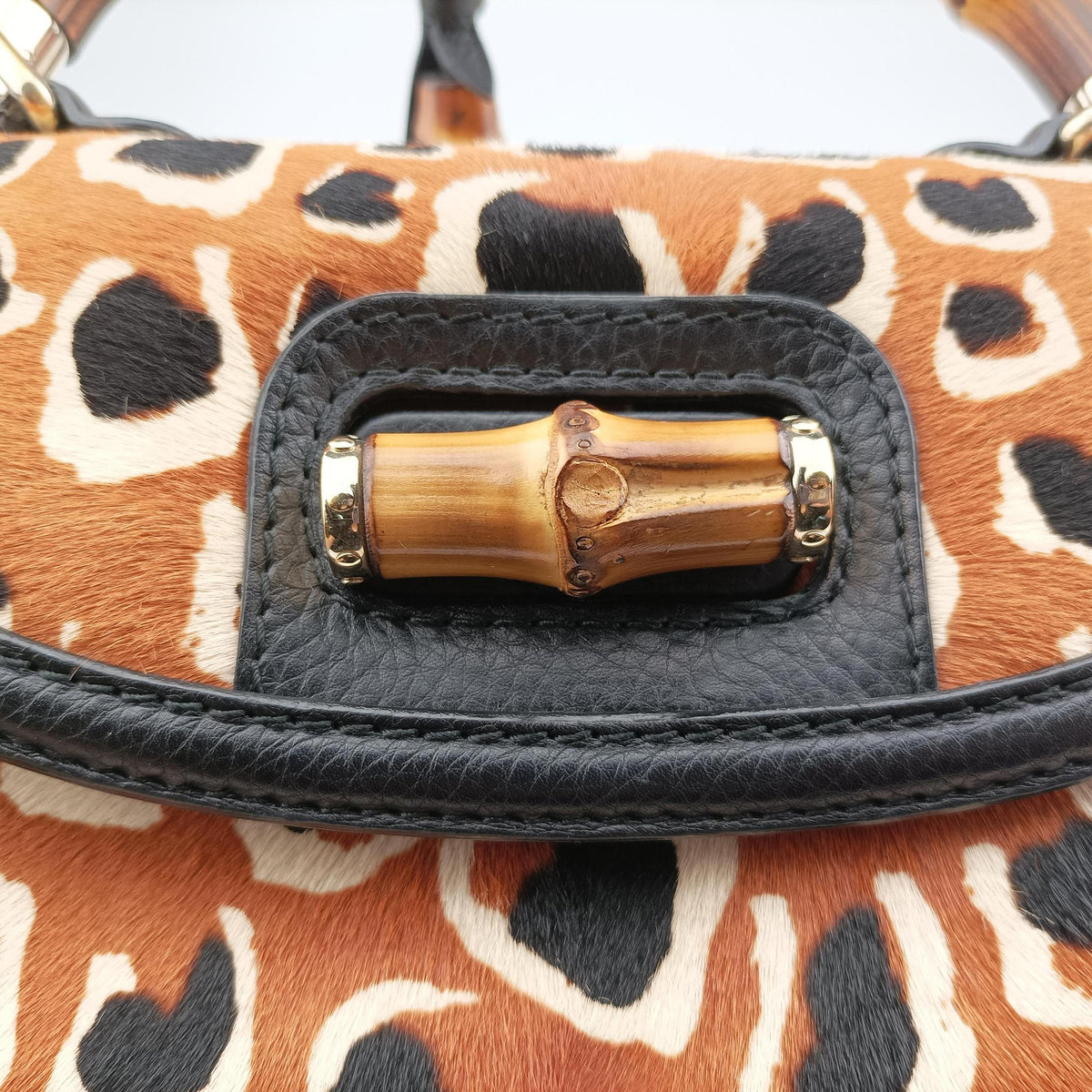 New Bamboo Multicolour ponyhair×leather 254884 H016720147ニューバンブー マルチカラー ハラコ×レザー 254884 H016720147