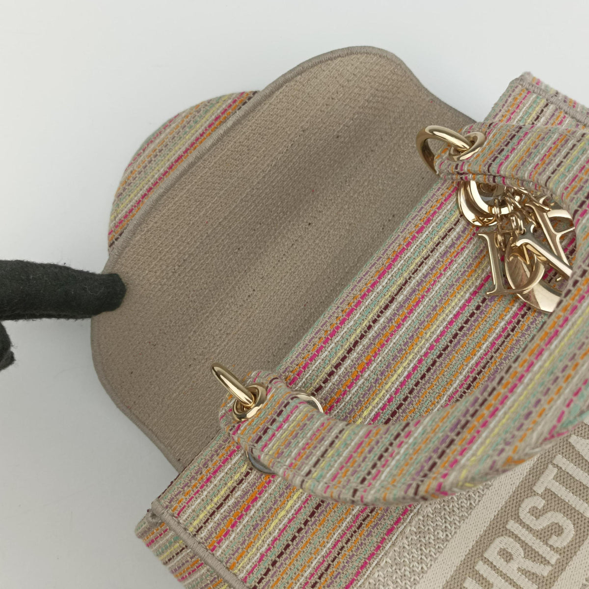 Lady Dior Multicolor fabric 50-MA-0211レディディオール マルチカラー ファブリック 50-MA-0211