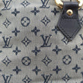 Monogram Mini Alma Long Navy × Gray Canvas × Leather M92303 MI1022モノグラム ミニ アルマ ロン ネイビー × グレー キャンバス×レザー M92303 MI1022