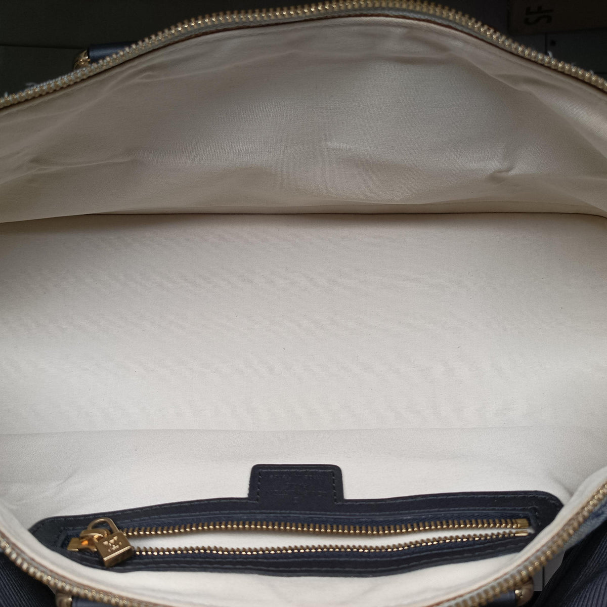 Monogram Mini Alma Long Navy × Gray Canvas × Leather M92303 MI1022モノグラム ミニ アルマ ロン ネイビー × グレー キャンバス×レザー M92303 MI1022