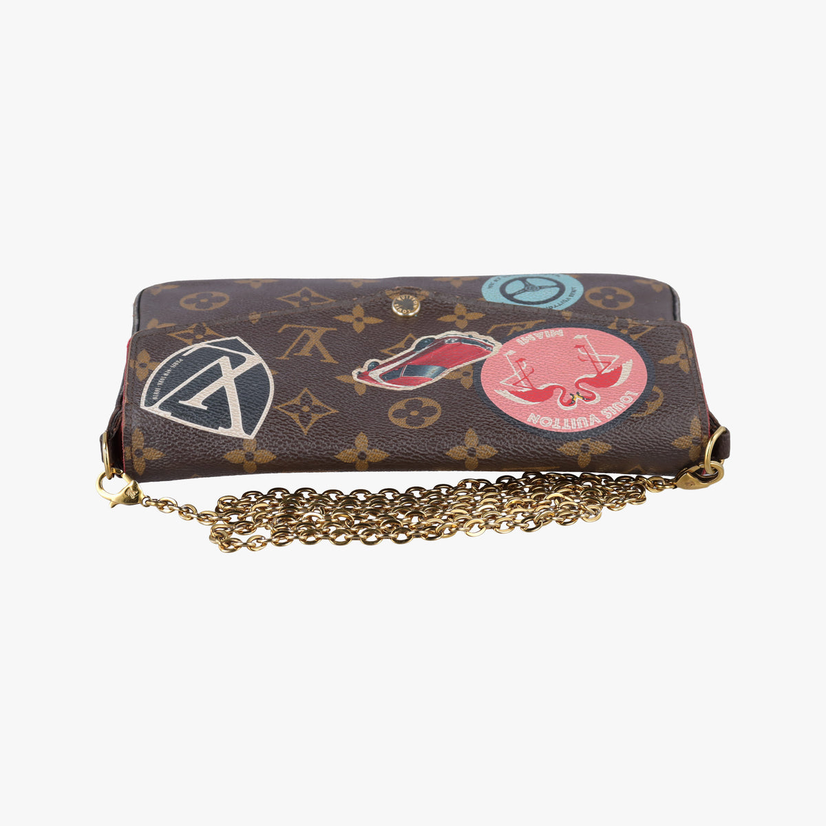 Felicie Pochette Brown×Multicolor Monogram Canvas M62145 MI3166フェリシー ポシェット モノグラム/ブラウン×マルチカラー モノグラムキャンバス M62145 MI3166