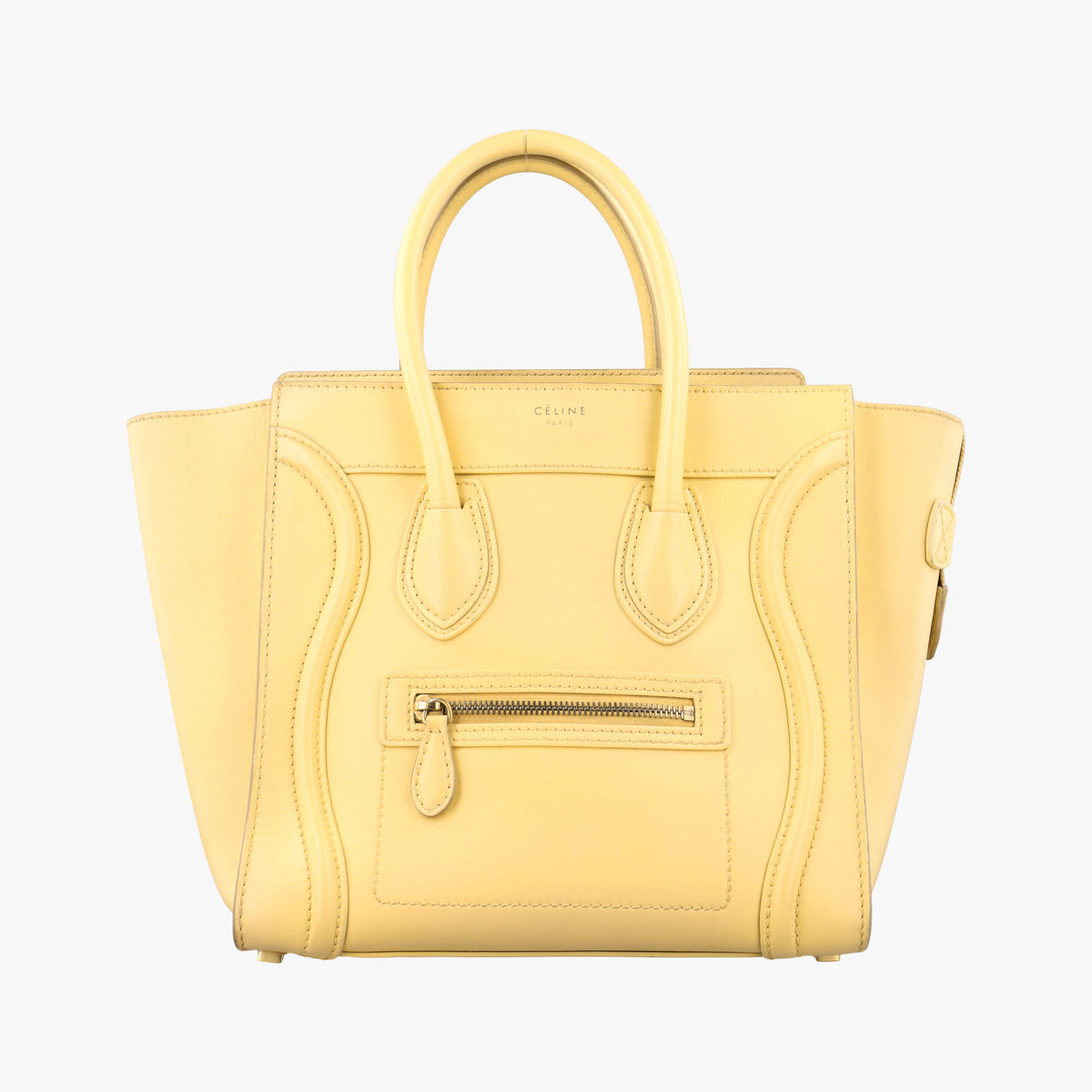 Luggage Micro shopper Yellow Leather S-ZP-1103ラゲージマイクロショッパー イエロー レザー S-ZP-1103