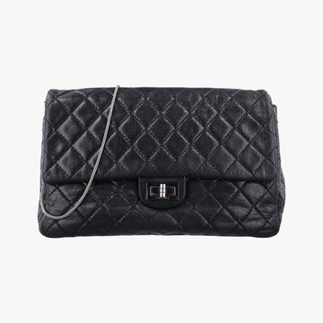 2.55 Classic Flap Black Leather A46213 127436462.55 クラシックフラップ ブラック レザー A46213 12743646