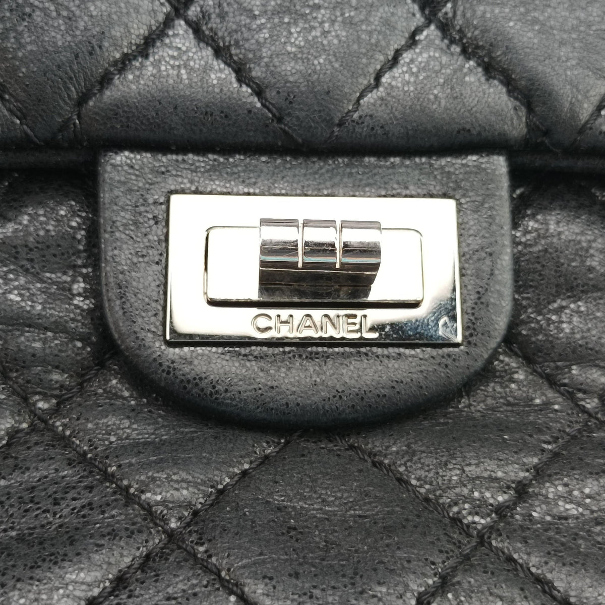 2.55 Classic Flap Black Leather A46213 127436462.55 クラシックフラップ ブラック レザー A46213 12743646