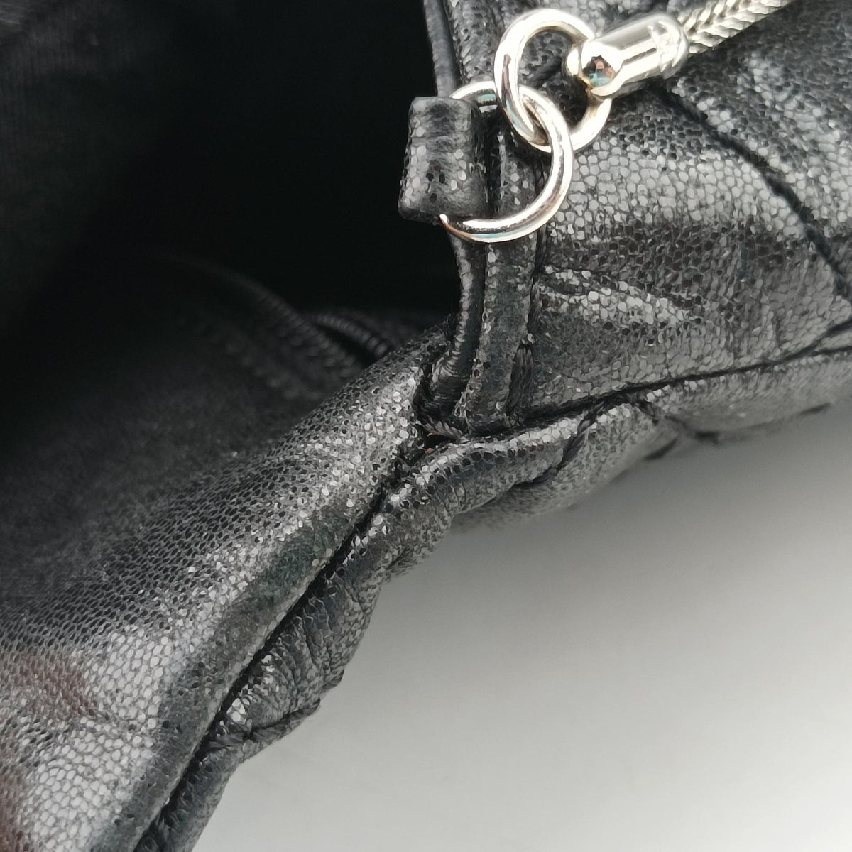 2.55 Classic Flap Black Leather A46213 127436462.55 クラシックフラップ ブラック レザー A46213 12743646