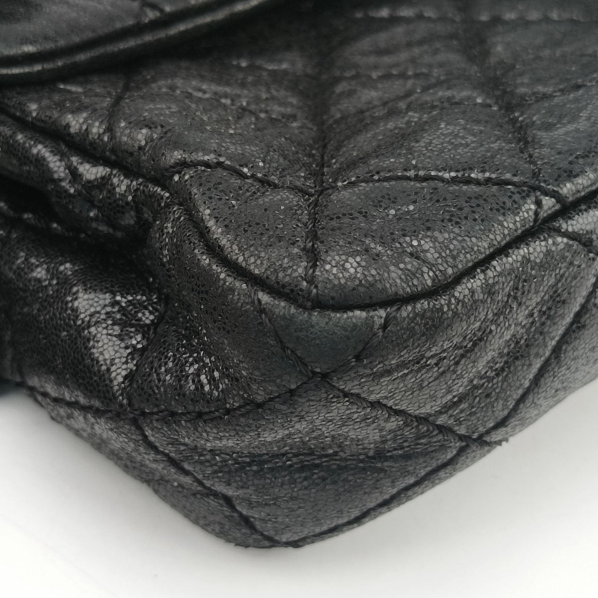 2.55 Classic Flap Black Leather A46213 127436462.55 クラシックフラップ ブラック レザー A46213 12743646