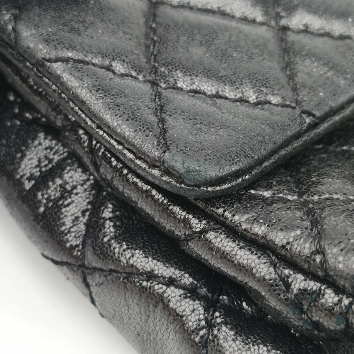 2.55 Classic Flap Black Leather A46213 127436462.55 クラシックフラップ ブラック レザー A46213 12743646