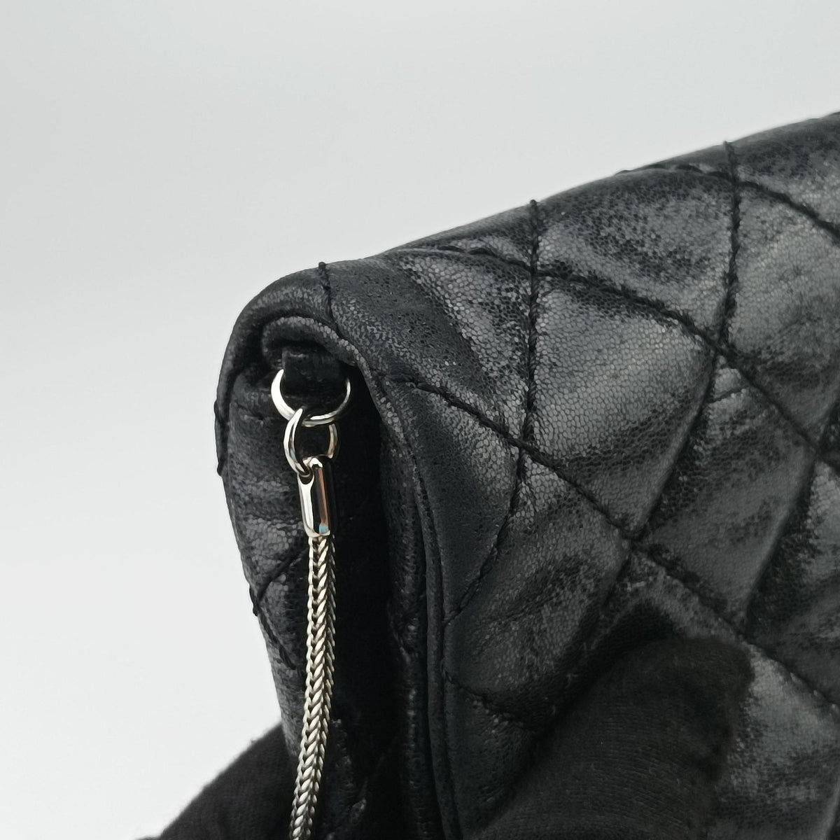 2.55 Classic Flap Black Leather A46213 127436462.55 クラシックフラップ ブラック レザー A46213 12743646