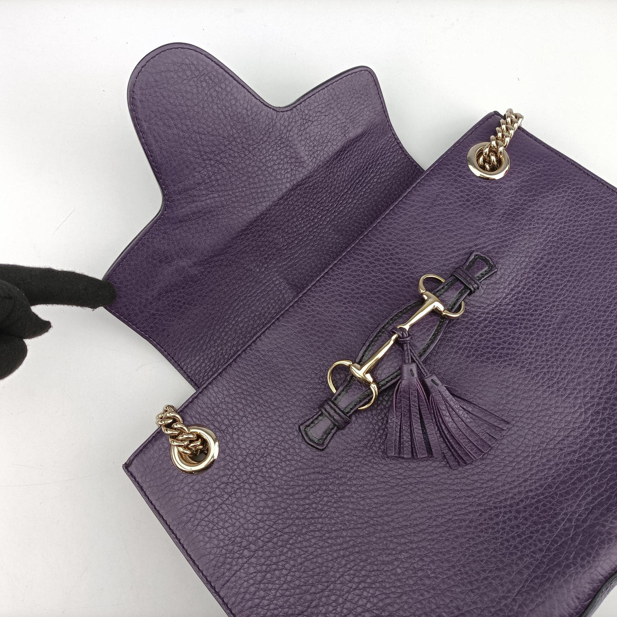 Emily Purple Leather 295403 I014509723エミリー パープル レザー 295403 I014509723