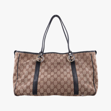Guccissima GG Twins Beige × Black canvas×leather 232957 F5719323グッチシマ GGツインズ ベージュ×ブラック キャンバス 232957 F5719323