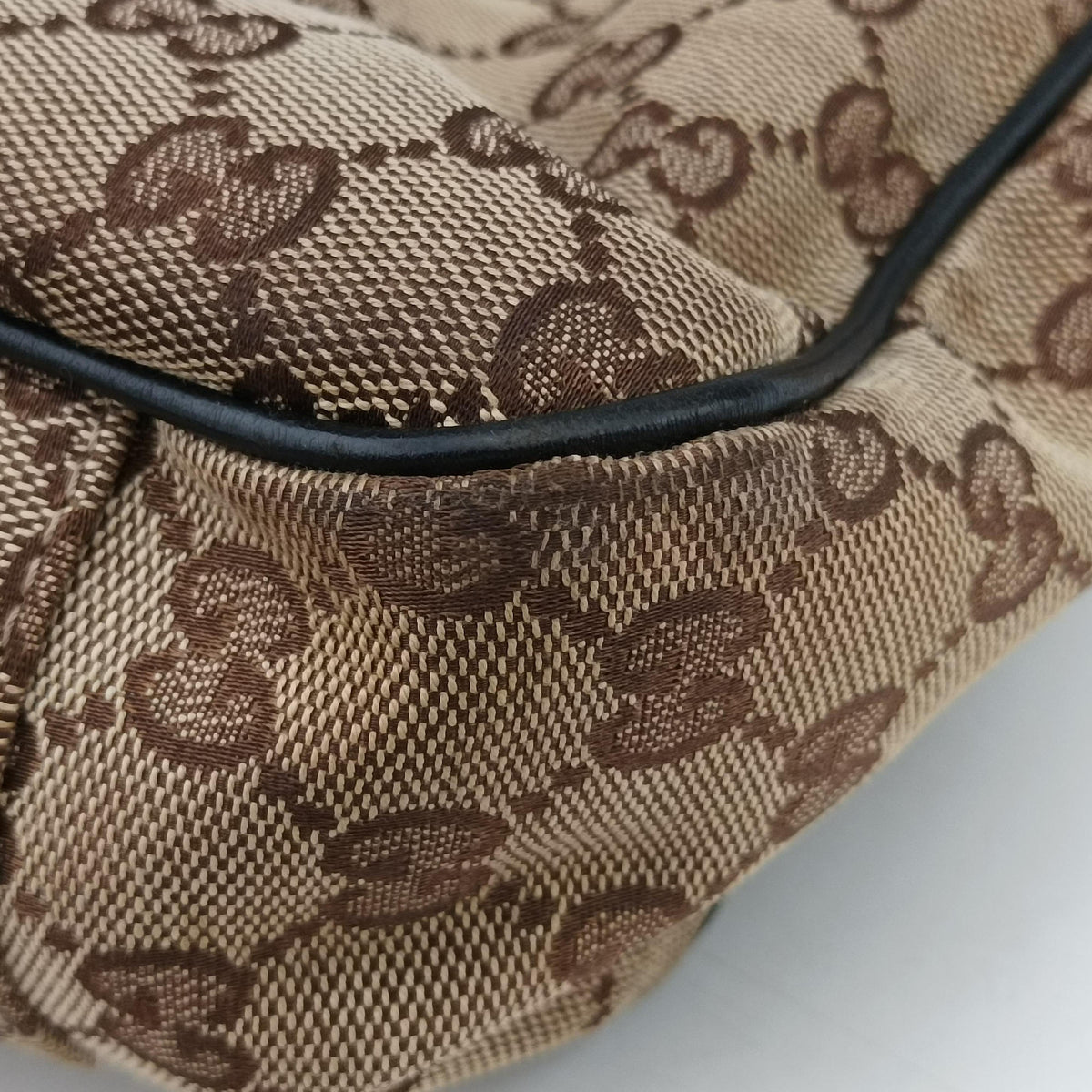 Guccissima GG Twins Beige × Black canvas×leather 232957 F5719323グッチシマ GGツインズ ベージュ×ブラック キャンバス 232957 F5719323
