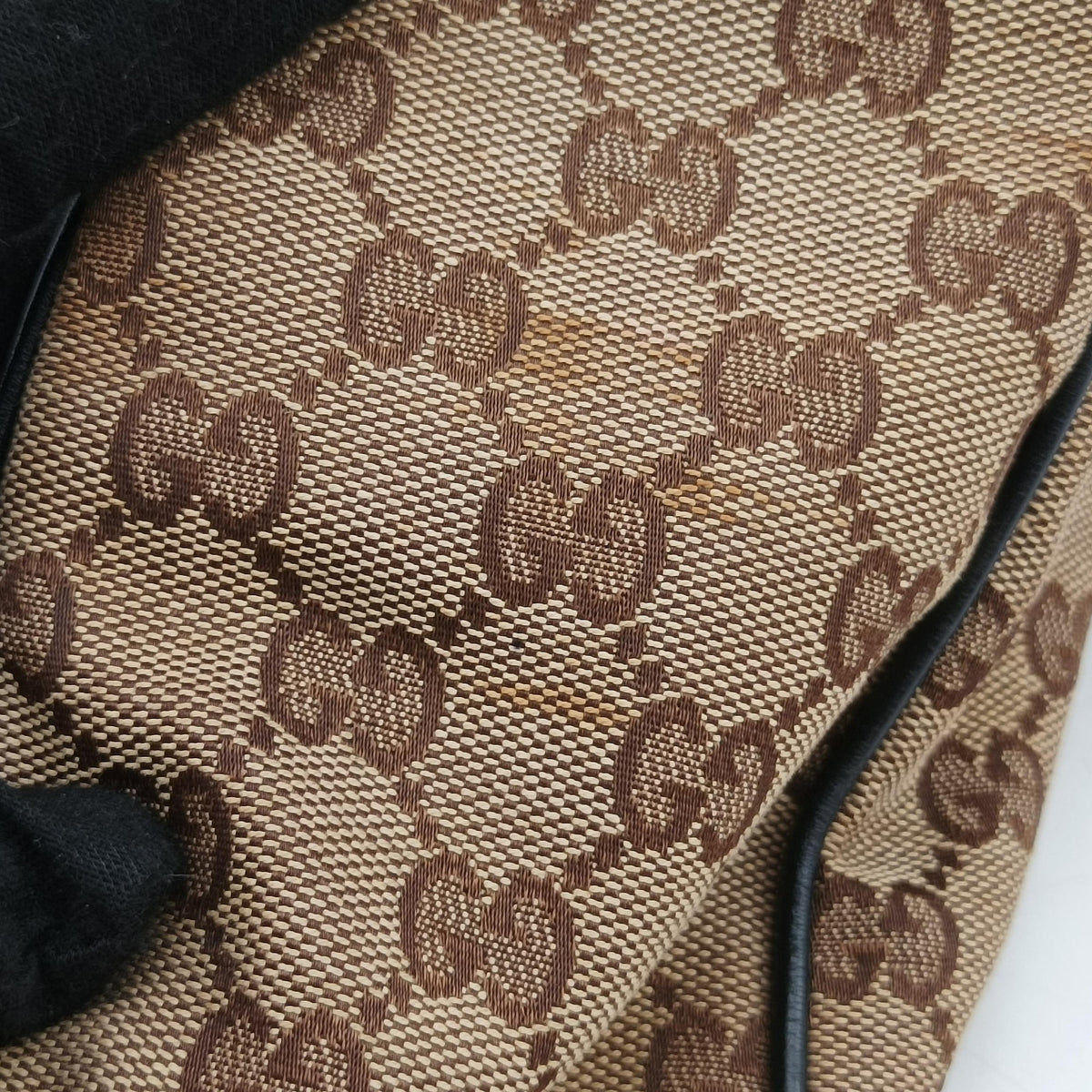 Guccissima GG Twins Beige × Black canvas×leather 232957 F5719323グッチシマ GGツインズ ベージュ×ブラック キャンバス 232957 F5719323