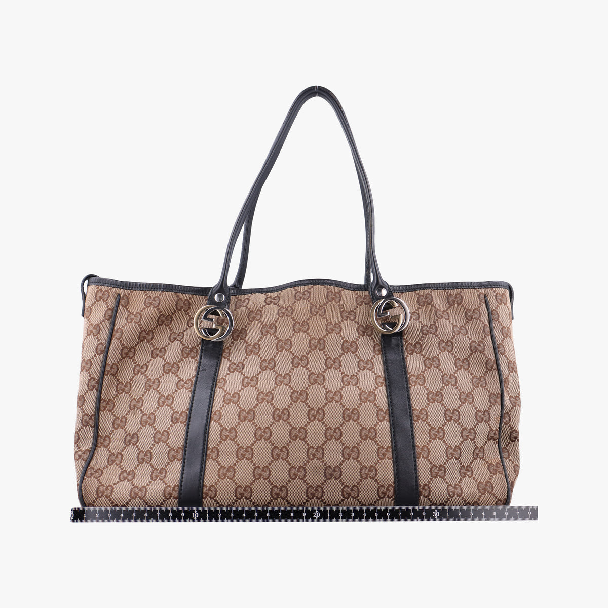 Guccissima GG Twins Beige × Black canvas×leather 232957 F5719323グッチシマ GGツインズ ベージュ×ブラック キャンバス 232957 F5719323