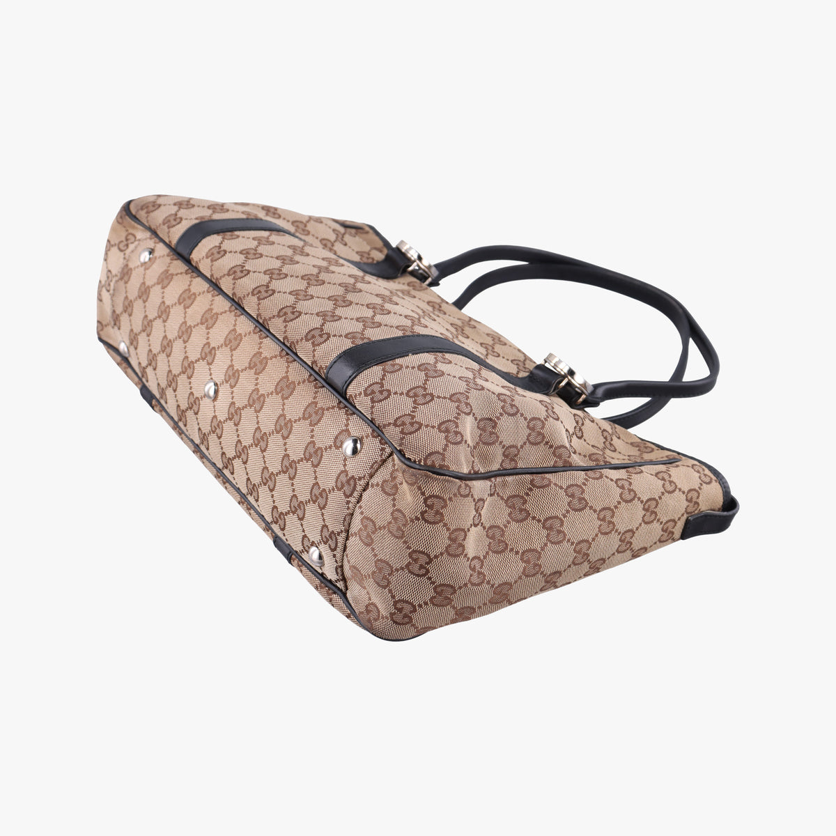 Guccissima GG Twins Beige × Black canvas×leather 232957 F5719323グッチシマ GGツインズ ベージュ×ブラック キャンバス 232957 F5719323