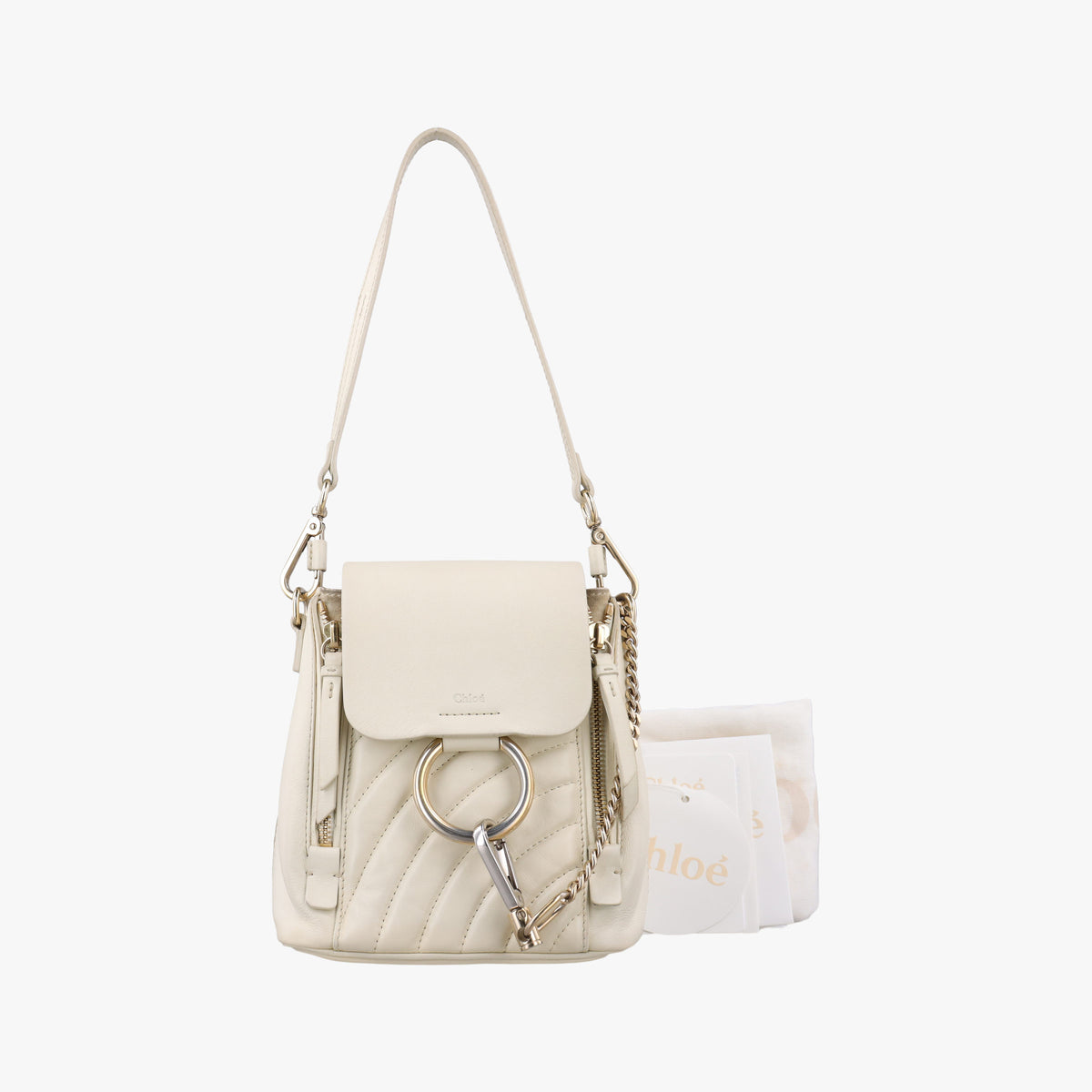 FAYE mini White leather 02185765-5フェイ ミニ ホワイト レザー 02185765-5