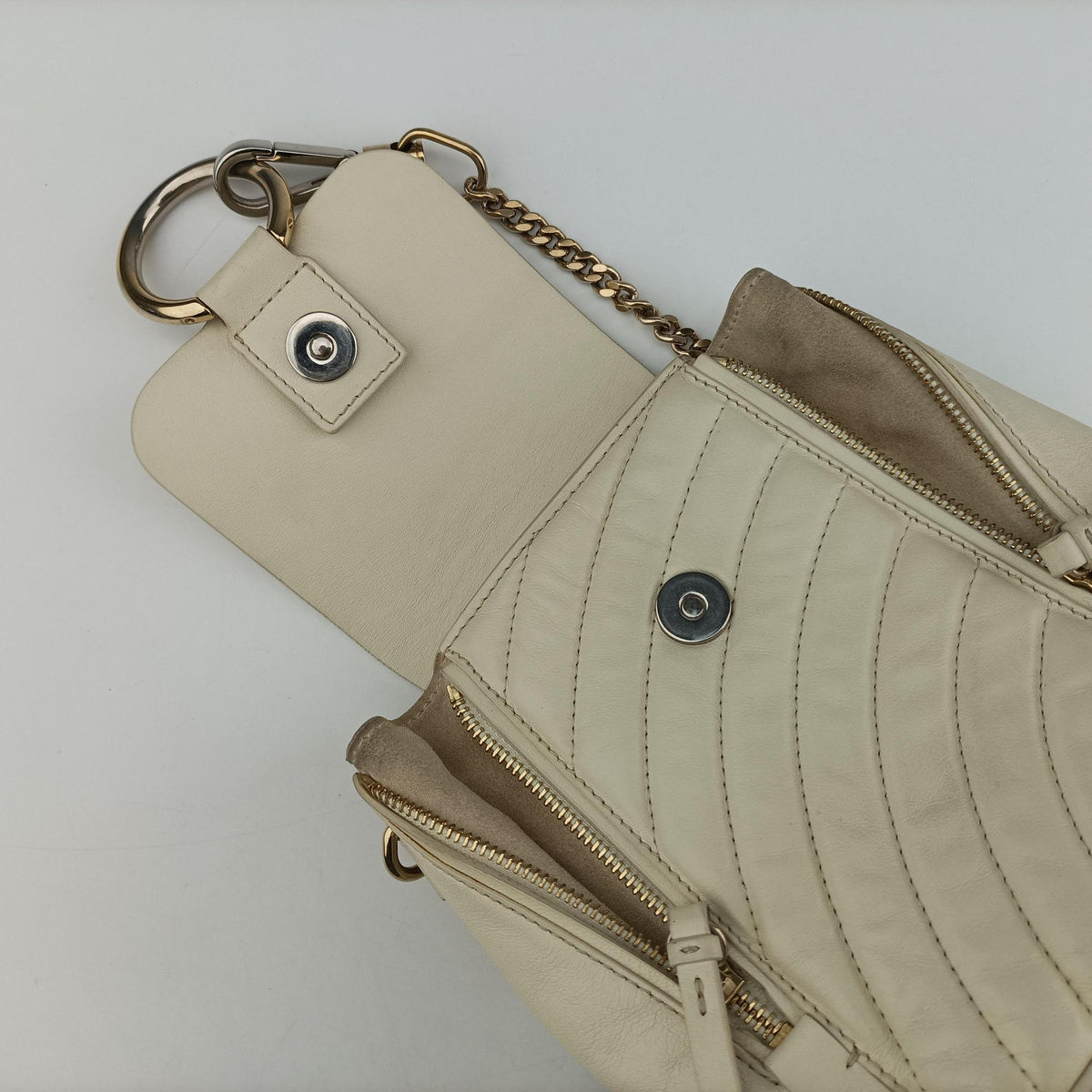 FAYE mini White leather 02185765-5フェイ ミニ ホワイト レザー 02185765-5