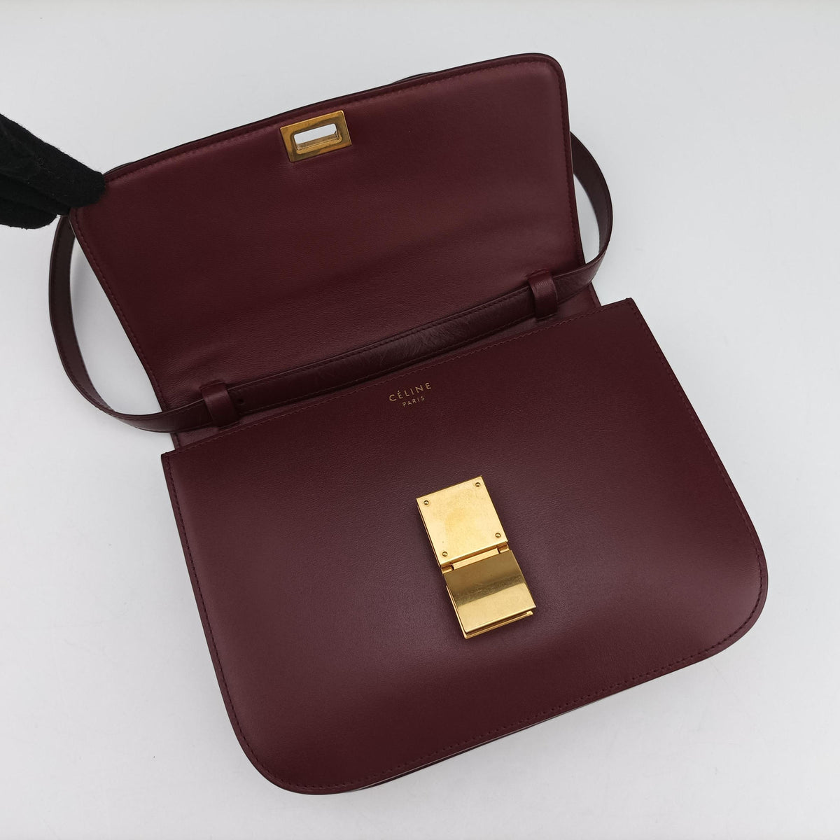 Classic Box Burgundy Leather W-LA-1108クラシックボックス ワインレッド レザー W-LA-1108