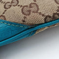 GG Canvas Horsebit Beige×Blue canvas×leather 141506 GGキャンバス ホースビット ベージュ×ブルー キャンバス×レザー 141506