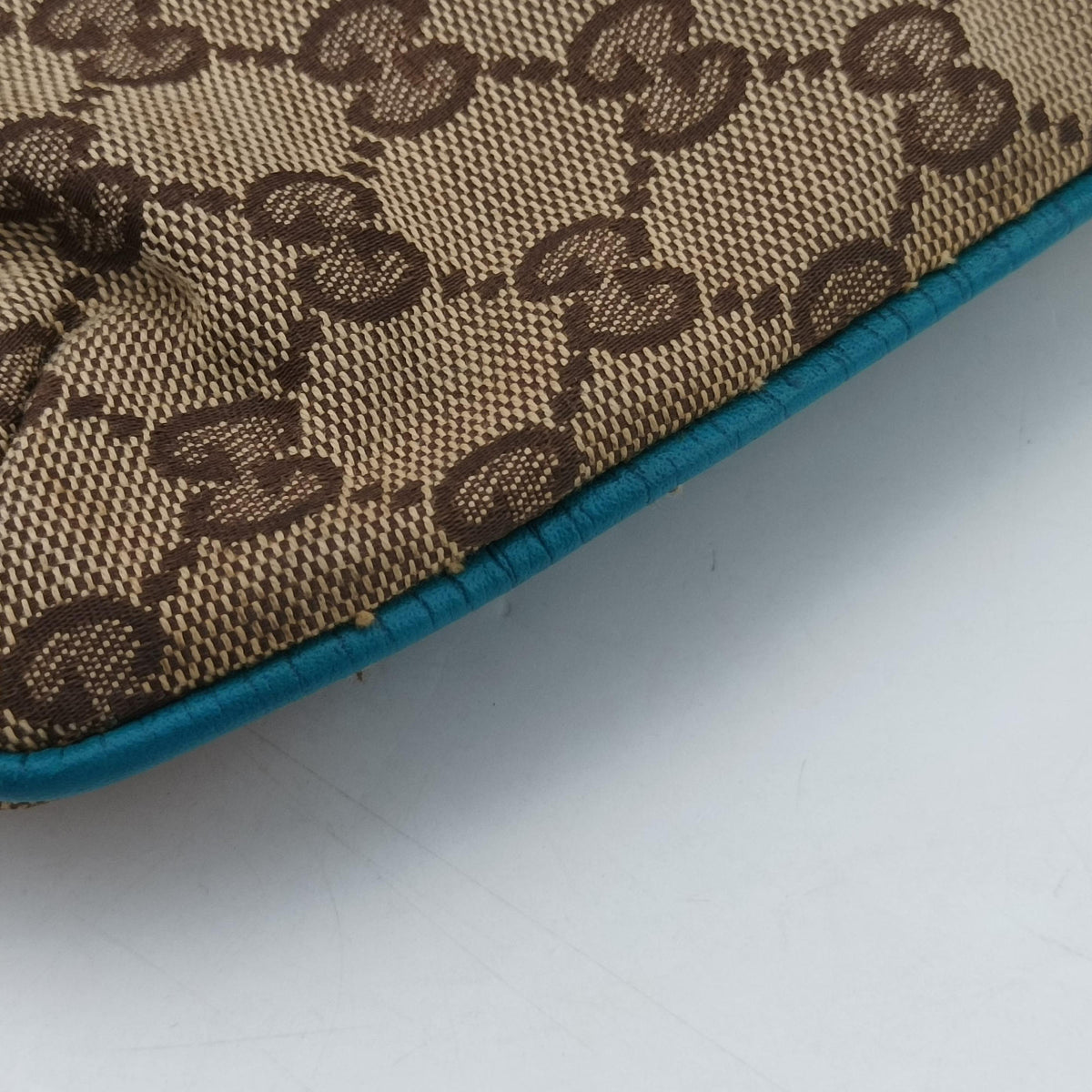 GG Canvas Horsebit Beige×Blue canvas×leather 141506 GGキャンバス ホースビット ベージュ×ブルー キャンバス×レザー 141506